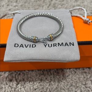 David Yurman Silver and Gold Bracelet